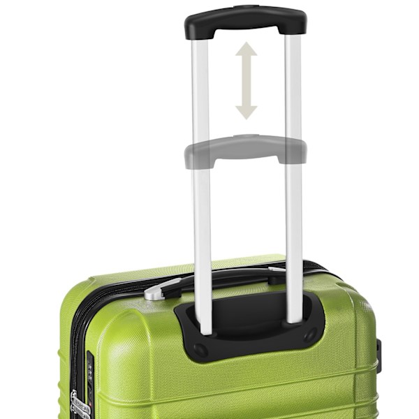 tectake Kufferter, sæt med 4 dele -  grøn Green one size