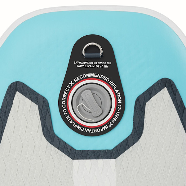 tectake Paddleboard Zenon, 2 i 1 oppustelig -  turkis/orange Turquoise