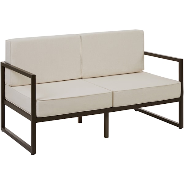 tectake Loungesæt Comosa til 5 personer, XXL-polstring Beige