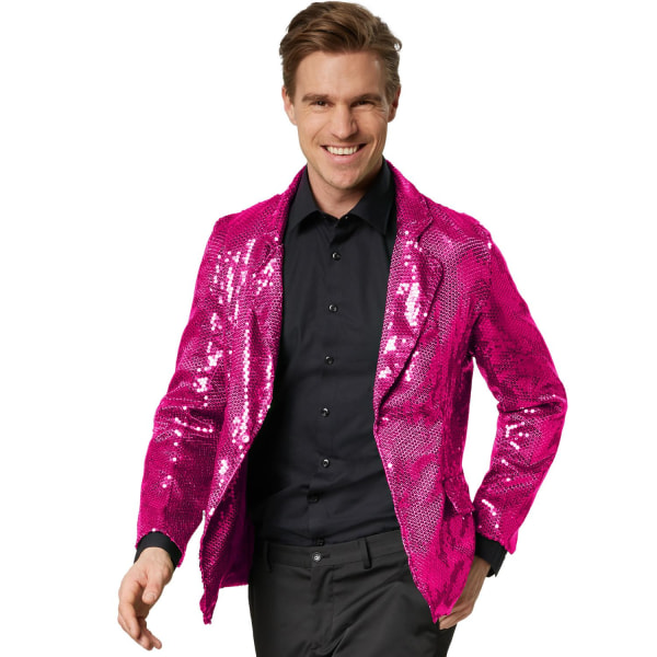 tectake Paillet jakke herrer pink Pink L