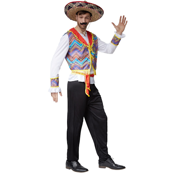 tectake Flot Mexicaner kostume MultiColor XL