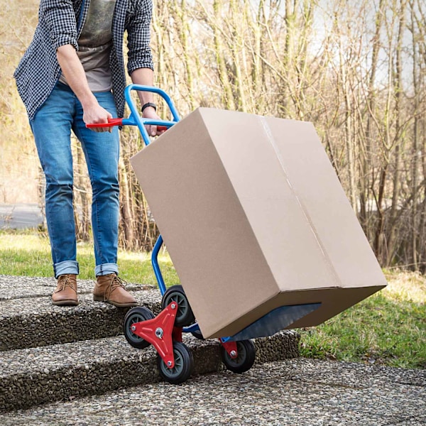 tectake Sækkevogn til trappe 100 kg. Blue