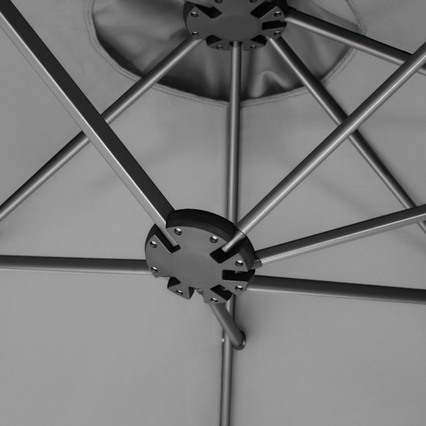 tectake Parasol Silia 460x270cm -  grå Grey