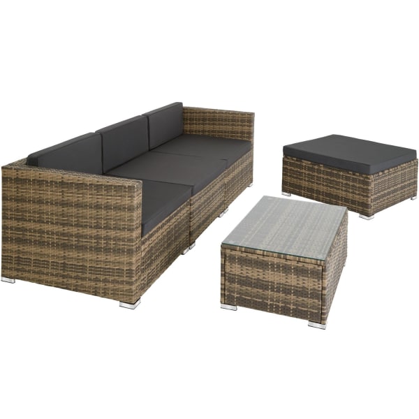 tectake polyrattan havesofa Firenze -  natur Nature