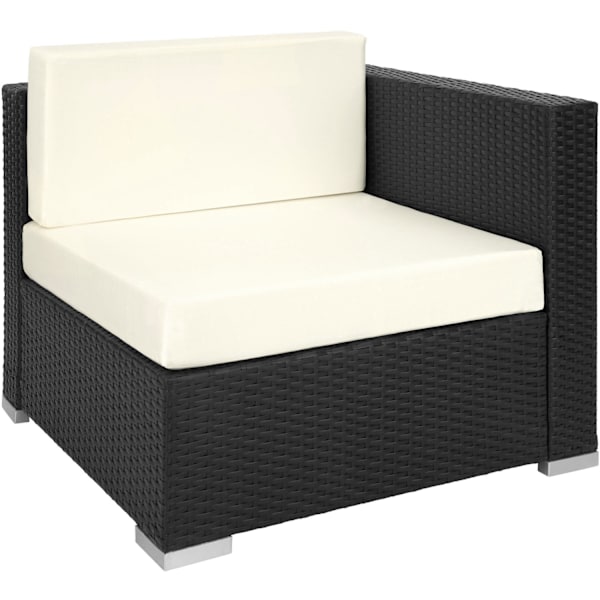 tectake Polyrattan loungesæt Las Vegas -  sort Black