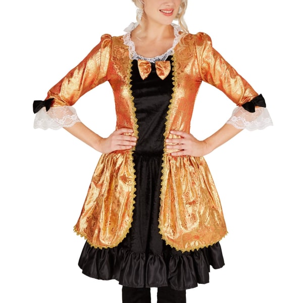 tectake Barokprinsesse kostume Gold XL