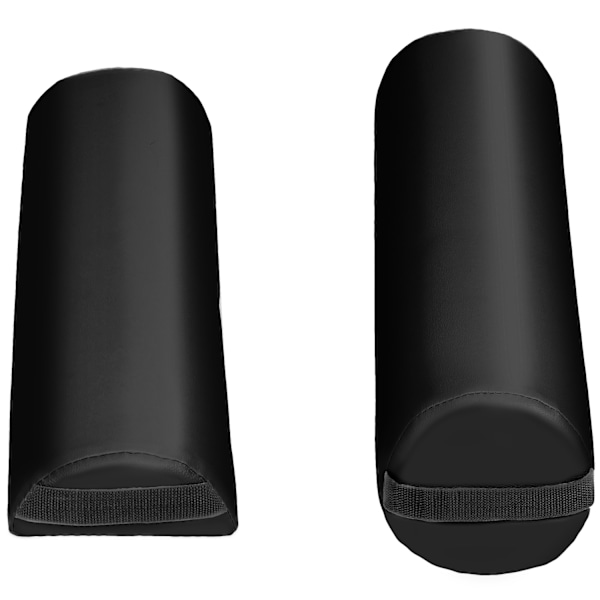 tectake Massagebriks med 2 zoner, polstring, massageruller og aluminiumsstel -  sort Black