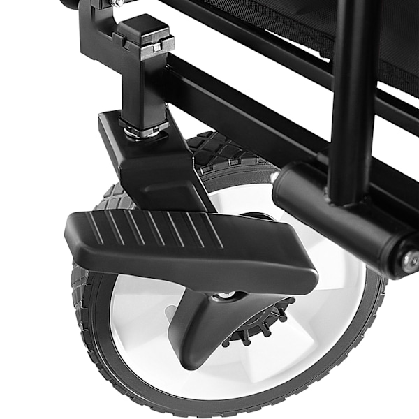 tectake Trækvogn foldbar Leon, bæreevne 80 kg -  sort Black