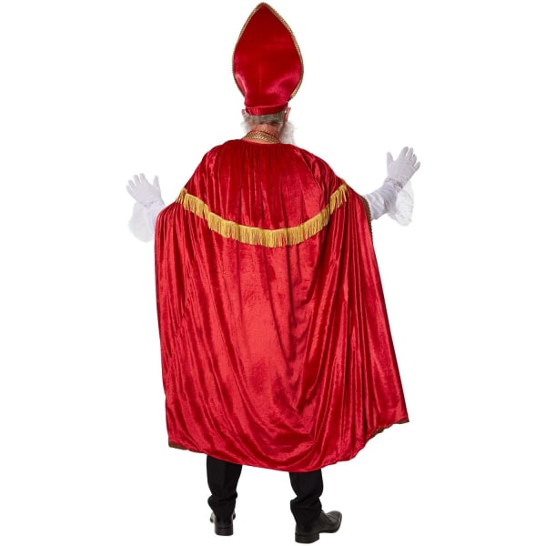 tectake St. Nikolaus-sæt mørkerødt kostume DarkRed L