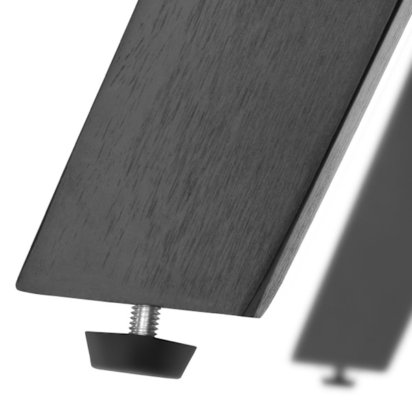 tectake Polyrattan havestol Treviso, træramme og polstring -  sort Black