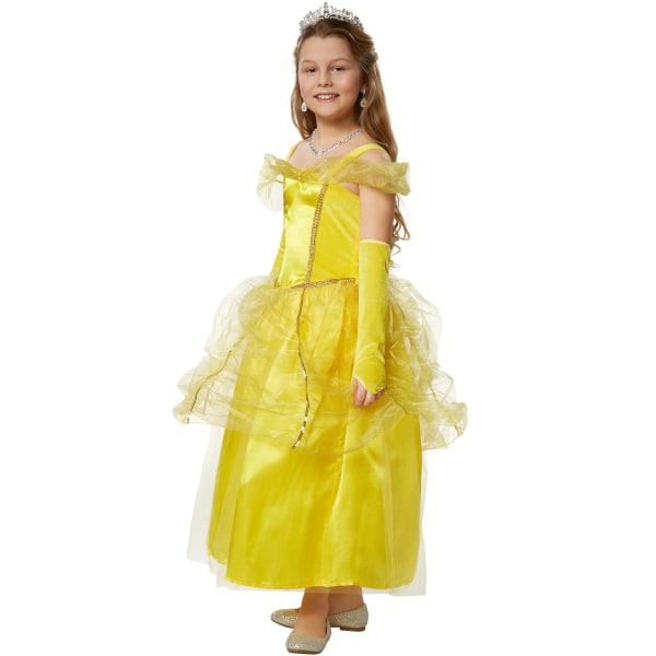 tectake Prinsesse Belle børnekostume Yellow 104 (3-4y)
