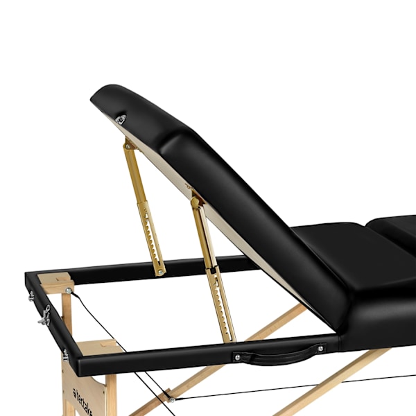 tectake Massagebriks Somwang med 3 zoner, 7,5 cm polstring -  sort Black