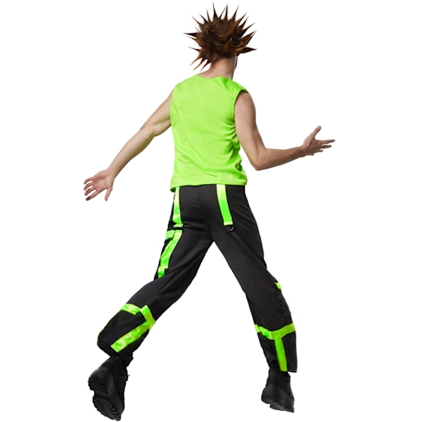 tectake Cool Raver kostume mand Green S