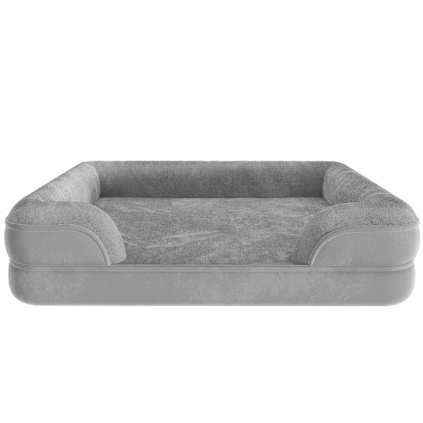 tectake Hundeseng Kimba med høj kant - L (94 x 72 x 18 cm) L (94 x 72 x 18 cm) Grey