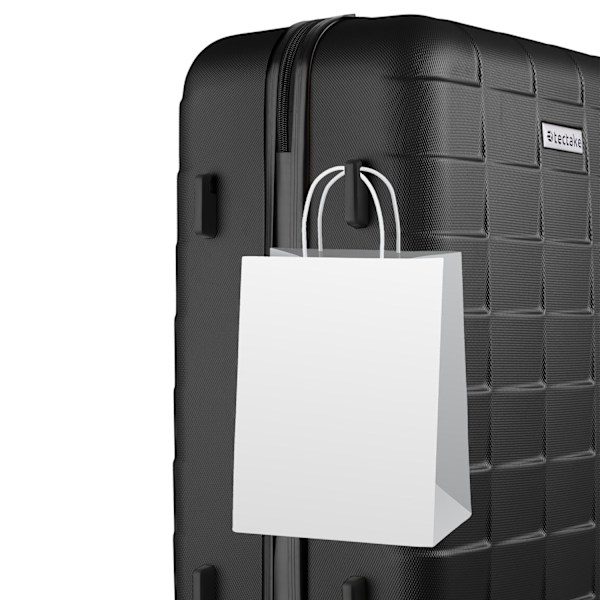 tectake Kuffertsæt 3-dele hardcase -  sort Black one size