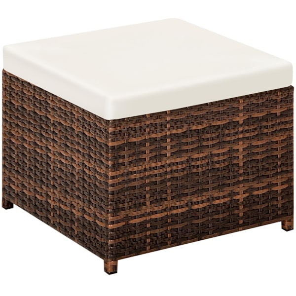 tectake Polyrattan havemøbelsæt Manhattan -  sort/brun Brown