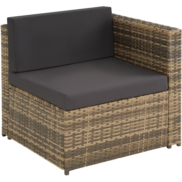 tectake Polyrattan loungesæt Verona -  natur Nature