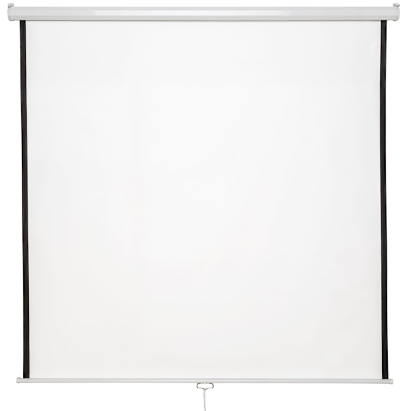 tectake Projektorlærred HDTV - 152 x 152 cm 152 x 152 cm White