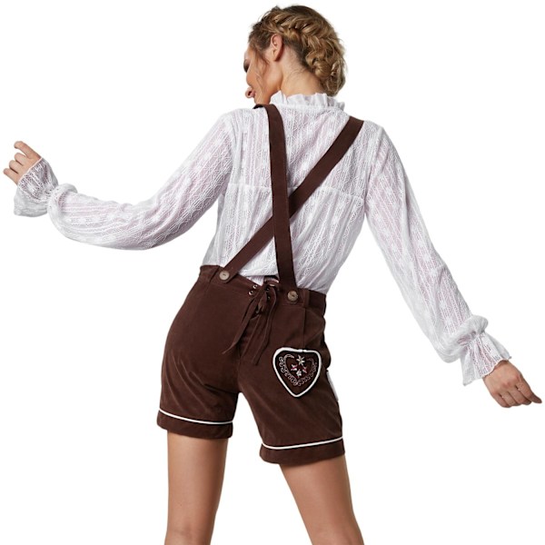 tectake Lederhosen München Brown XL