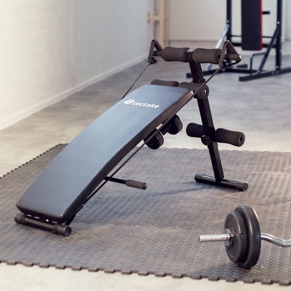 tectake Træningsbænk Cuttler 129x55x70cm Black