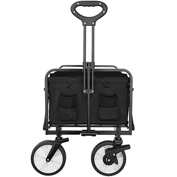 tectake Trækvogn foldbar Leon, bæreevne 80 kg -  sort Black