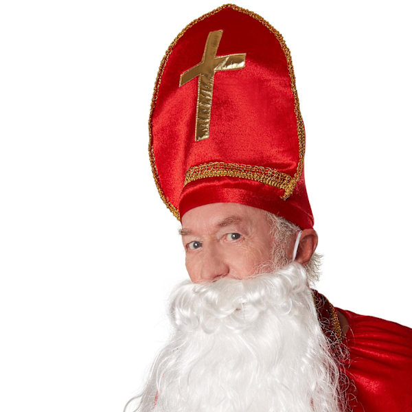 tectake St. Nikolaus kostume i klassiske farver Red XXL