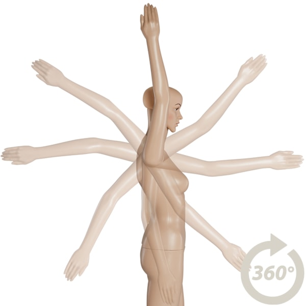 tectake Mannequin - kvinde kvinde Beige