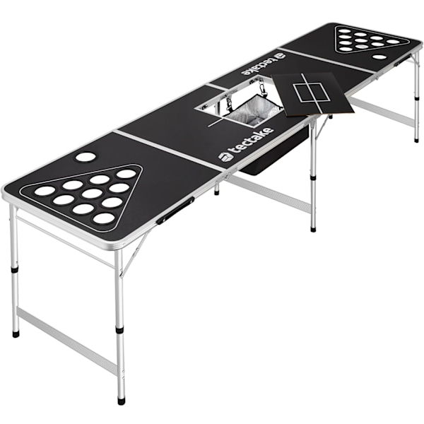 tectake Beer pong bord Blitz Black