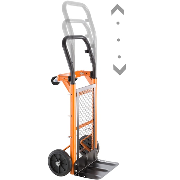 tectake Kombineret sækkevogn med lad Orange
