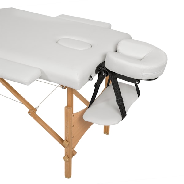 tectake Massagebriks med 2 zoner, 5cm polstring  + taske -  hvid White