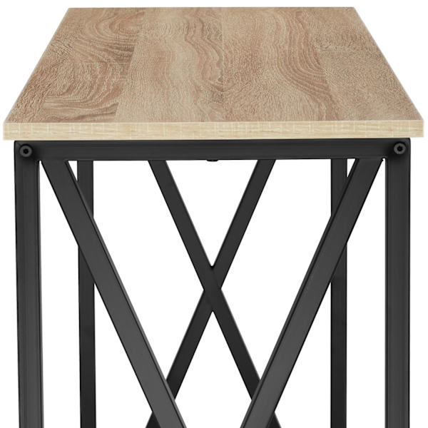 tectake Sidebord Tacoma 100x35x80,5cm -  Industrielt lyst træ, egetræ Sonoma Light brown