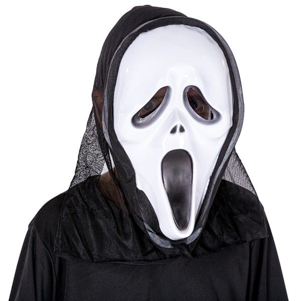 tectake Skriget børnekostume Halloween Black 128 (8-10y)