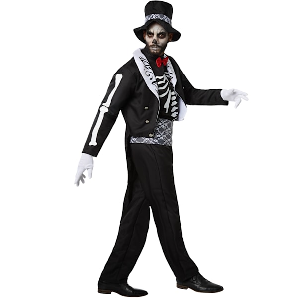 tectake Halloween cool gentleman kostume White XL