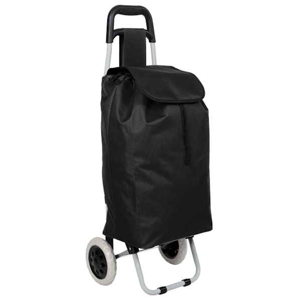 tectake Indkøbstrolley sammenklappelig -  sort Black