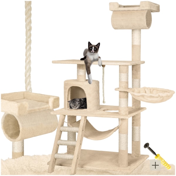 tectake Kradsetræ Stokeley -  beige Beige