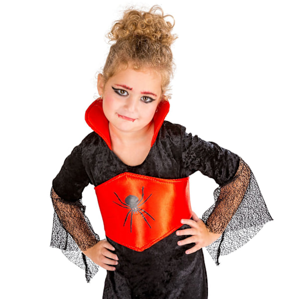 tectake Grevinde Dracula børnekostume Halloween Black 116 (5-7y)