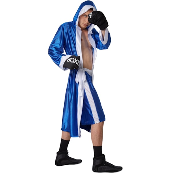 tectake Bokser kostume mand blå//hvid White XXL
