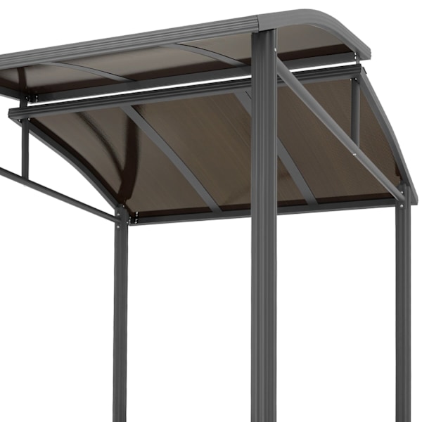 tectake Havepavillon Asado 2,4x1,5x2,34m Grey