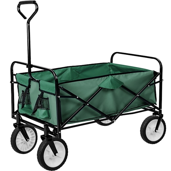 tectake Foldbar trækvogn, bæreevne 80 kg -  grøn Green