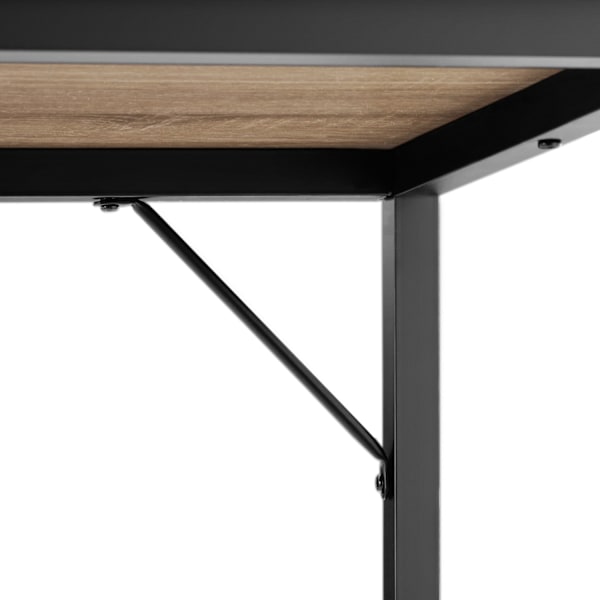 tectake Jenkins skrivebord -  Industrielt lyst træ, egetræ Sonoma Light brown