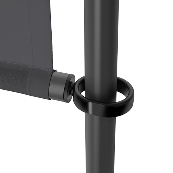 Klemmemarkise Taija med håndsving - 120 x 310 cm,sort Black