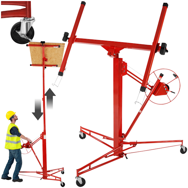 tectake Pladeløfter Red