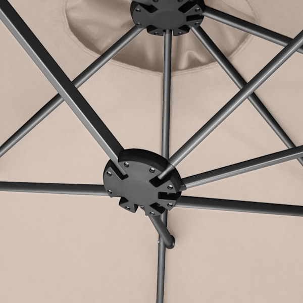 tectake Parasol Silia 460x270cm -  beige Beige