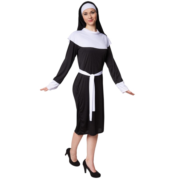 tectake Nonne kostume Black XL
