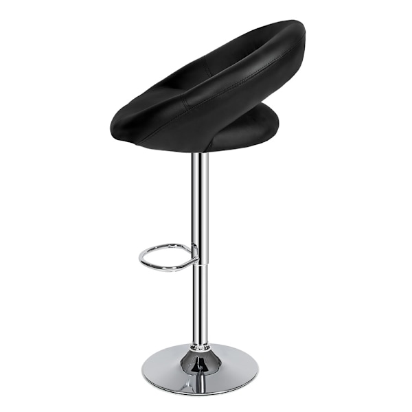 tectake Sæt med 2 barstole 63-83cm Black