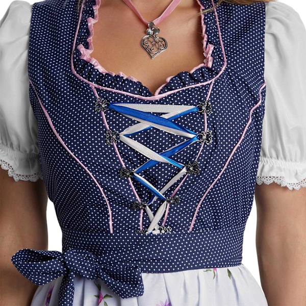 tectake Kvinde kostume mini dirndl Garching model 2 White L