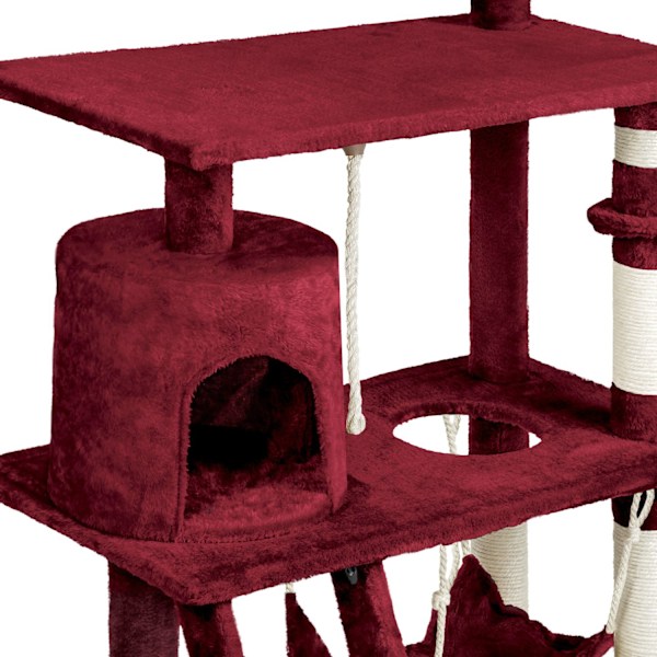 tectake Kradsetræ Mike -  vinrød Wine red