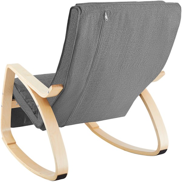 tectake Gyngestol Onda -  lysegrå Light grey