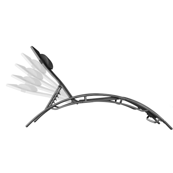 tectake 2 solsenge Alina -  sort Black
