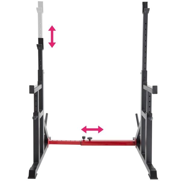 tectake Squat rack Creed Black